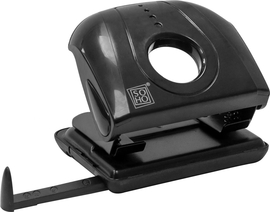 SOHO perforateur, m&eacute;tal, 20 feuilles, noir