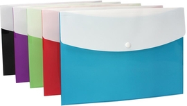 SOHO documentenmap met drukknopsluiting, A4, PP, geassorteerde kleuren