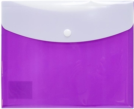 SOHO documentenmap met drukknopsluiting, A5, PP, geassorteerde kleuren