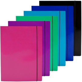 SOHO Trend elastomap, A4, karton, geassorteerde kleuren