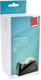 SOHO plakbandafroller, medium, zwart