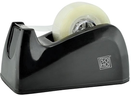 SOHO plakbandafroller, smal, zwart