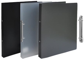 SOHO Basic ringmap, uit PP, A4, 2 ringen, rug 20 mm, met rugetiket, geassorteerde kleuren