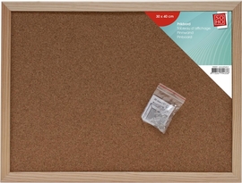 SOHO kurkbord, houten kader, 40 x 30 cm