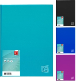 SOHO Trend schrift, A4, 80 vel, met kantlijn, geruit 10 mm