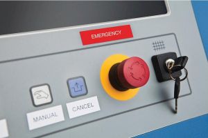 Dymo RHINO vinyltape 12 mm, wit op rood