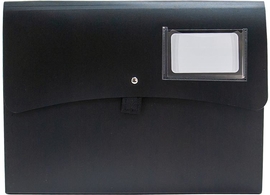 SOHO Trend trieur, A4, PP, 12 compartiments, fermeture auto-agrippante, couleurs assorties