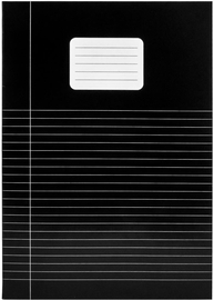 SOHO Basic cahier, A4, 40 feuilles, lign&eacute;, avec marge, paquet de 5 pi&egrave;ces, couleurs assorties