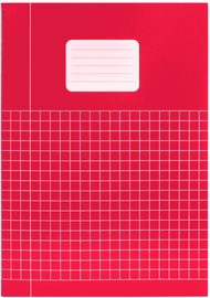 SOHO Trend schrift, A4, 40 vel, geruit 10 mm, met kantlijn, pak van 4 + 1 stuks, geassorteerde kleuren