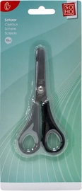 SOHO ciseaux, ft 13 cm, gauche, bout rond, inox, gris/noir, blister de 1 pi&egrave;ce