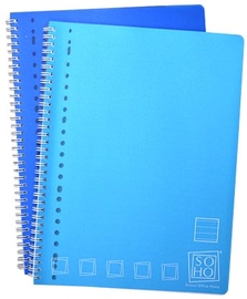 SOHO collegeblok, A4, 80 vel, gelijnd, pak van 2 stuks