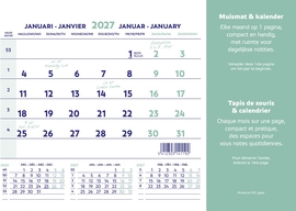 Brepols muismatkalender, ft 23X18 cm, Nederlands-Frans, 2027