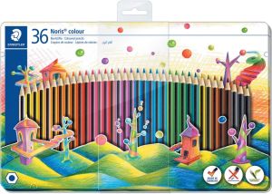 Staedler kleurpotloden Noris Colour, metalen doos 36 stuks