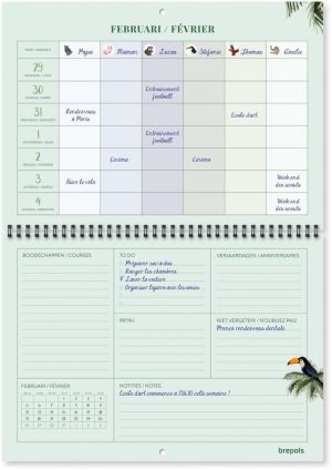 Brepols calendrier semaine, n&eacute;erlandais, 2026