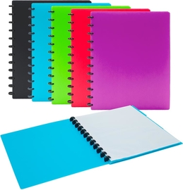 SOHO Trend showalbum, A4, PP, 30 tassen, met ringen, geassorteerde kleuren