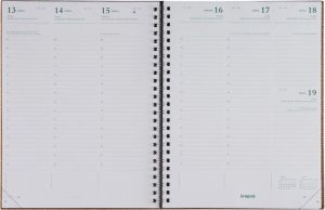 Brepols agenda Ecotiming, Kazar, assorti, 2026, &agrave; reliure spirale