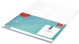 SOHO etiketten, wit, rechte hoeken, 105 x 148 mm, 10 vel, 4 etiketten per vel