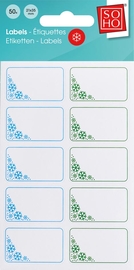 SOHO diepvriesetiketten, 21 x 35 mm, etui van 50 stuks, wit