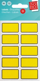 SOHO diepvriesetiketten, 21 x 35 mm, etui van 50 stuks, geel