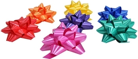 Noeud cadeau, autocollant, 50 mm, couleurs assorties