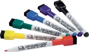 Nobo Mini whiteboardmarker, pak van 6 stuks, geassorteerde kleuren