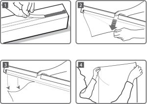 Nobo Instant whiteboardfolie, ft 60 x 80 cm, rol van 25 vellen, wit, geruit