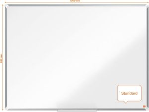 Nobo Premium Plus whiteboard, emaille, magnetisch, 120 x 90 cm