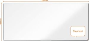 Nobo Premium Plus magnetisch whiteboard, emaille, ft 270 x 120 cm