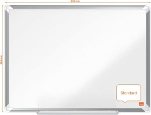 Nobo Premium Plus magnetisch whiteboard, gelakt staal, ft 60 x 45 cm