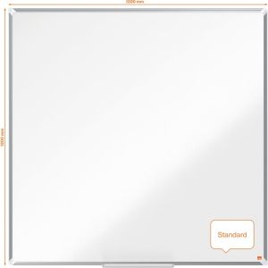 Nobo Premium Plus whiteboard, gelakt staal, magnetisch, 120 x 120 cm
