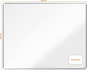 Nobo Premium Plus whiteboard, gelakt staal, magnetisch, 150 x 120 cm