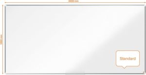 Nobo Premium Plus whiteboard, gelakt staal, magnetisch, 240 x 120 cm