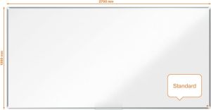 Nobo Premium Plus magnetisch whiteboard, gelakt staal, ft 270 x 120 cm