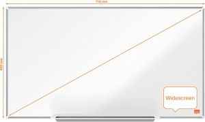 Nobo Impression Pro Widescreen magnetisch whiteboard, stalen oppervlak, ft 71 x 40 cm