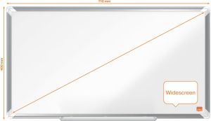 Nobo Premium Plus Widescreen whiteboard, emaille, magnetisch, 40 x 71 cm