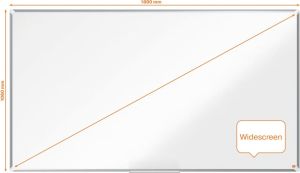 Nobo Premium Plus Widescreen magnetisch whiteboard, emaille, ft 188 x 106 cm