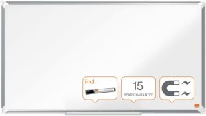 Nobo Premium Plus Widescreen magnetisch whiteboard, gelakt staal, ft 89 x 50 cm