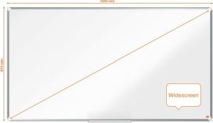 Nobo Premium Plus Widescreen magnetisch whiteboard, gelakt staal, ft 155 x 87 cm