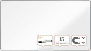 Nobo Premium Plus Widescreen magnetisch whiteboard, gelakt staal, ft 188 x 106 cm