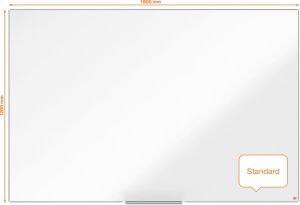 Nobo Impression Pro magnetisch whiteboard, gelakt staal, ft 180 x 120 cm