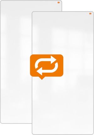 Nobo Move & Meet panneau, whiteboard, 90 x 180 cm, met grijs kader