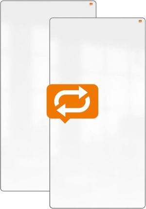 Nobo Move & Meet panneau, whiteboard, 90 x 180 cm, met zwart kader