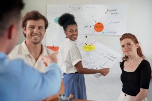 Nobo frameloos modulair whiteboard, staal, magnetisch, 65 x 45 cm