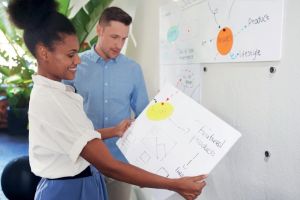 Nobo frameloos modulair whiteboard, staal, magnetisch, 65 x 45 cm