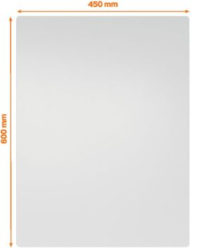 Nobo frameloos modulair whiteboard, staal, magnetisch, 65 x 45 cm