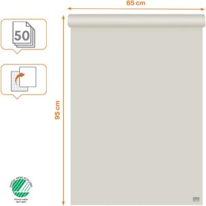 Nobo flipchartpapier standaard, ft 65 x 95 cm, blanco/geruit, pak van 50 vel