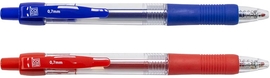 SOHO gelroller, 0,7 mm, pak van 3 stuks, rood en blauw