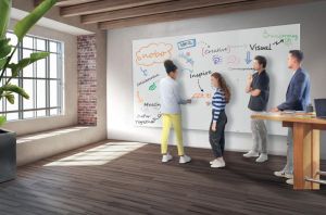 Nobo Infinity randloos whiteboard, staal, magnetisch, 120 x 90 cm