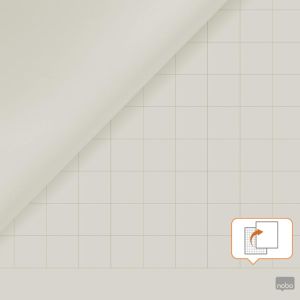 Nobo flipchartpapier standaard, ft 65 x 95 cm, blanco/geruit, rol van 50 vel