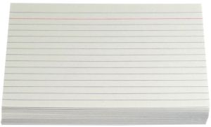 Gallery fiches blanches, ft 10 x 15 cm, lign&eacute;